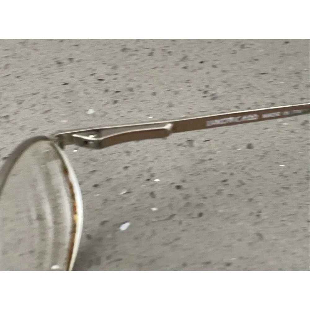 Luxottica Italy LU 1292 T293 50-18-135 Gold Eyeglasses Frames ONLY Full Rim Oval